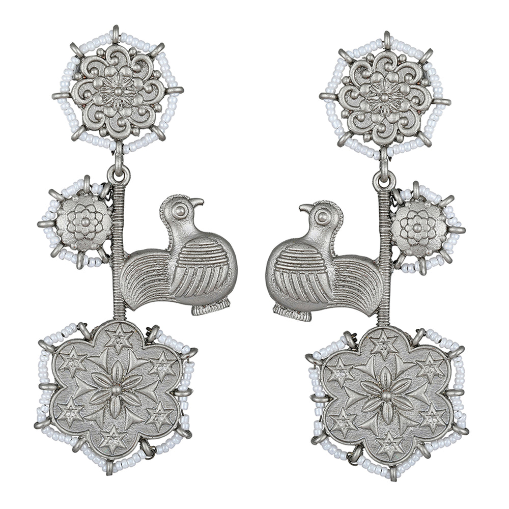 Floral Dangler Earring