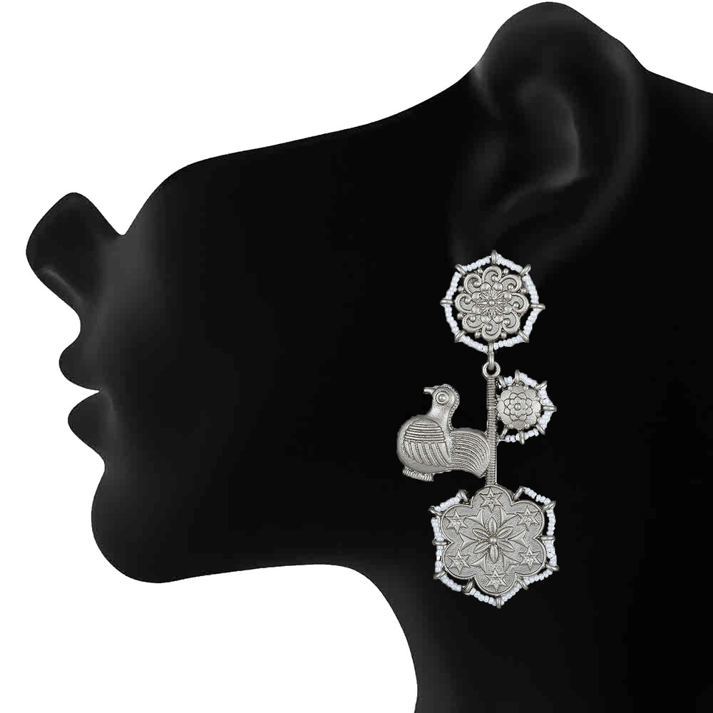 Floral Dangler Earring