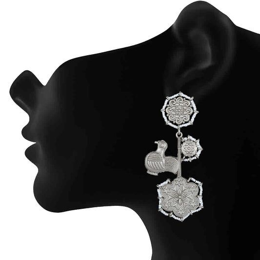 Floral Dangler Earring
