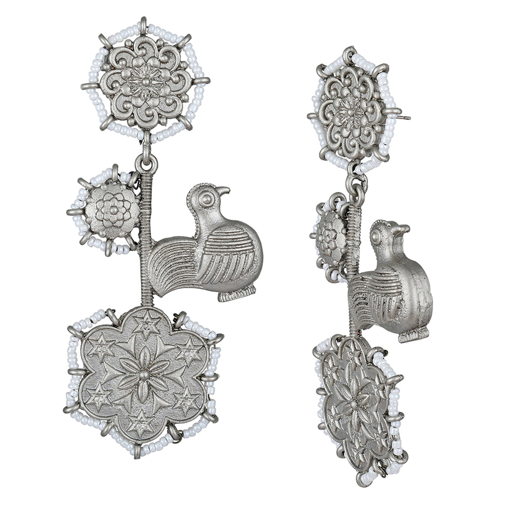 Floral Dangler Earring