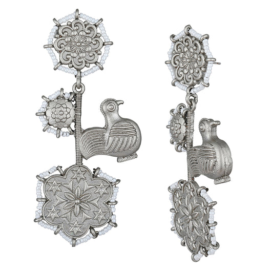 Floral Dangler Earring