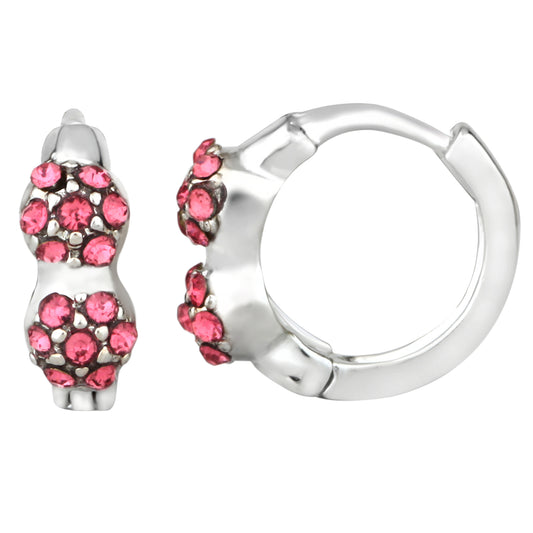 Blush Hoop Bali Earrings