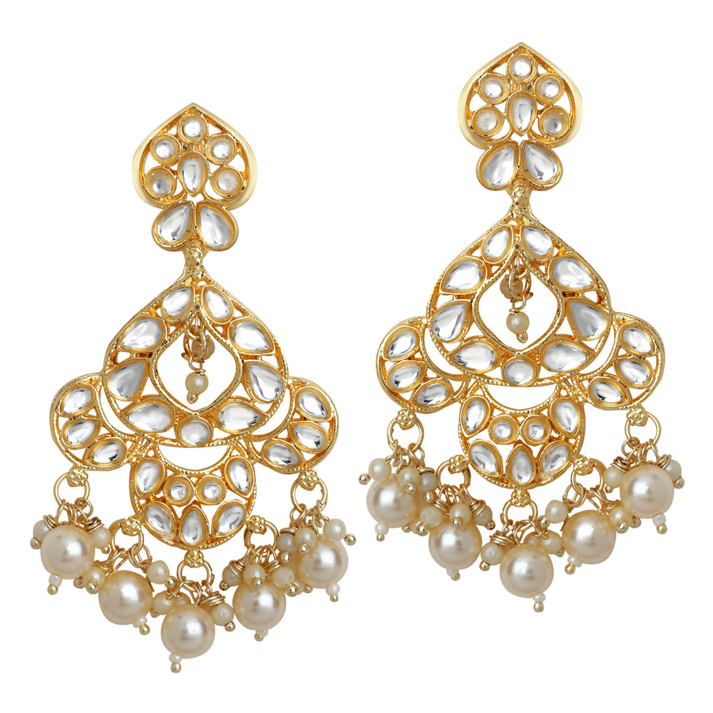 Traditional Dangler Earrings with Pearls