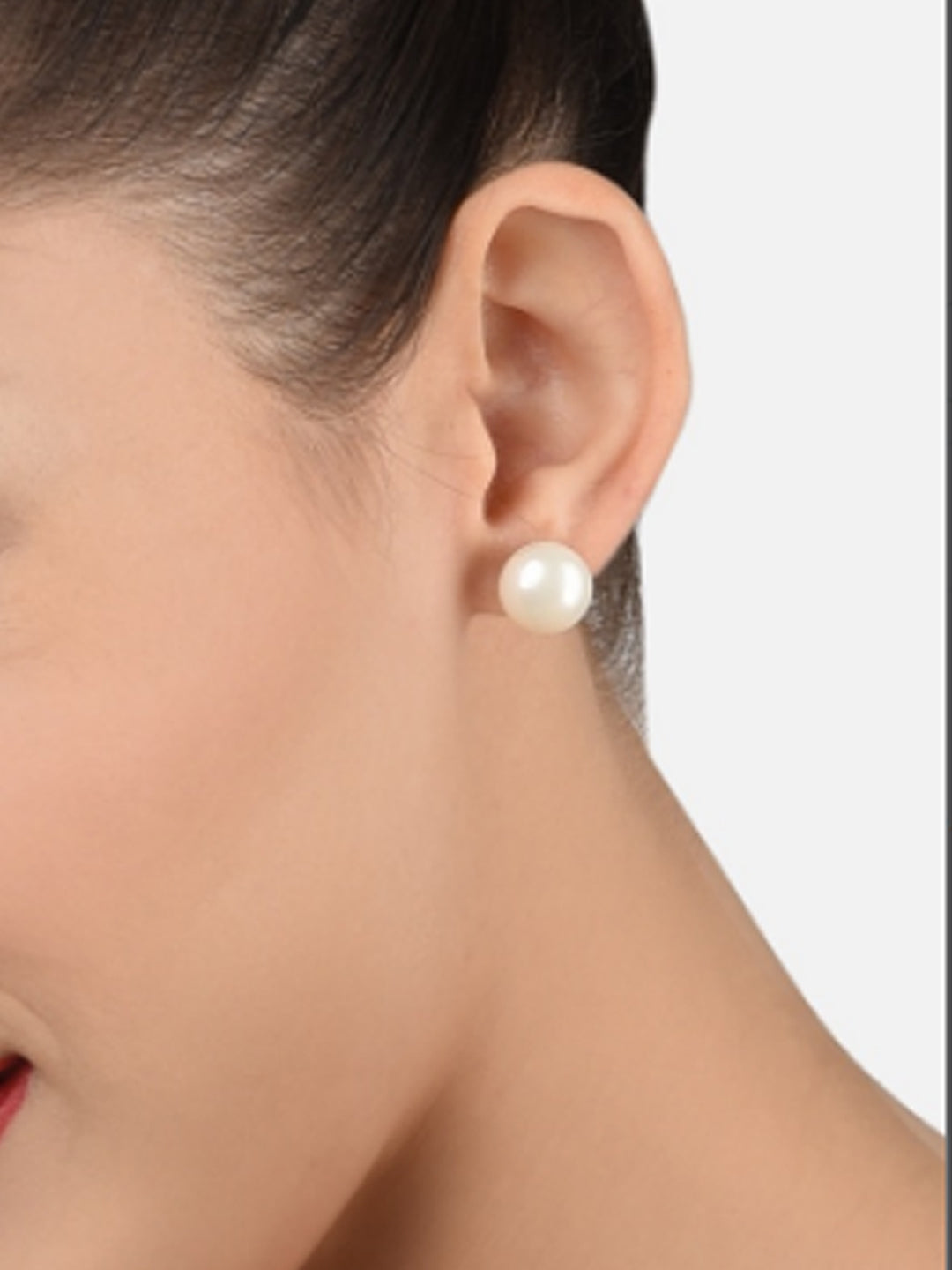 Classic Artifical Pearl White Ear Studs