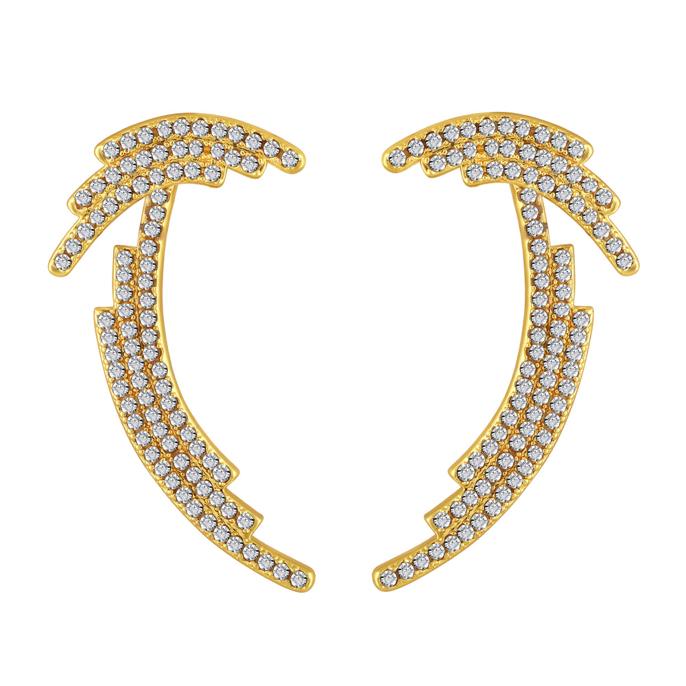 Triple Line Dangler Earrings