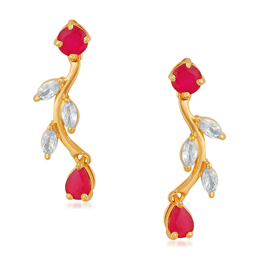 Leaf Inspired Mini Dangler Earrings