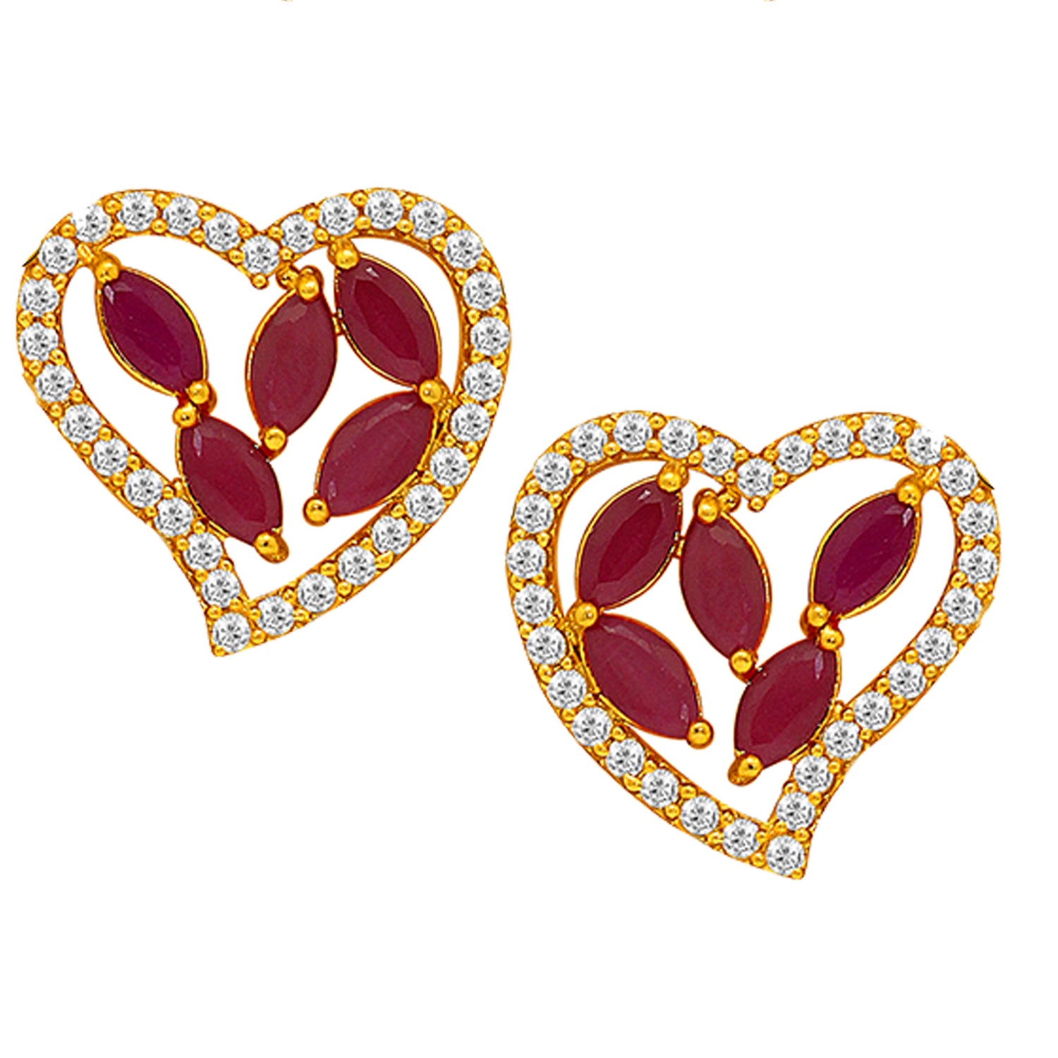 Curvy Heart Earrings