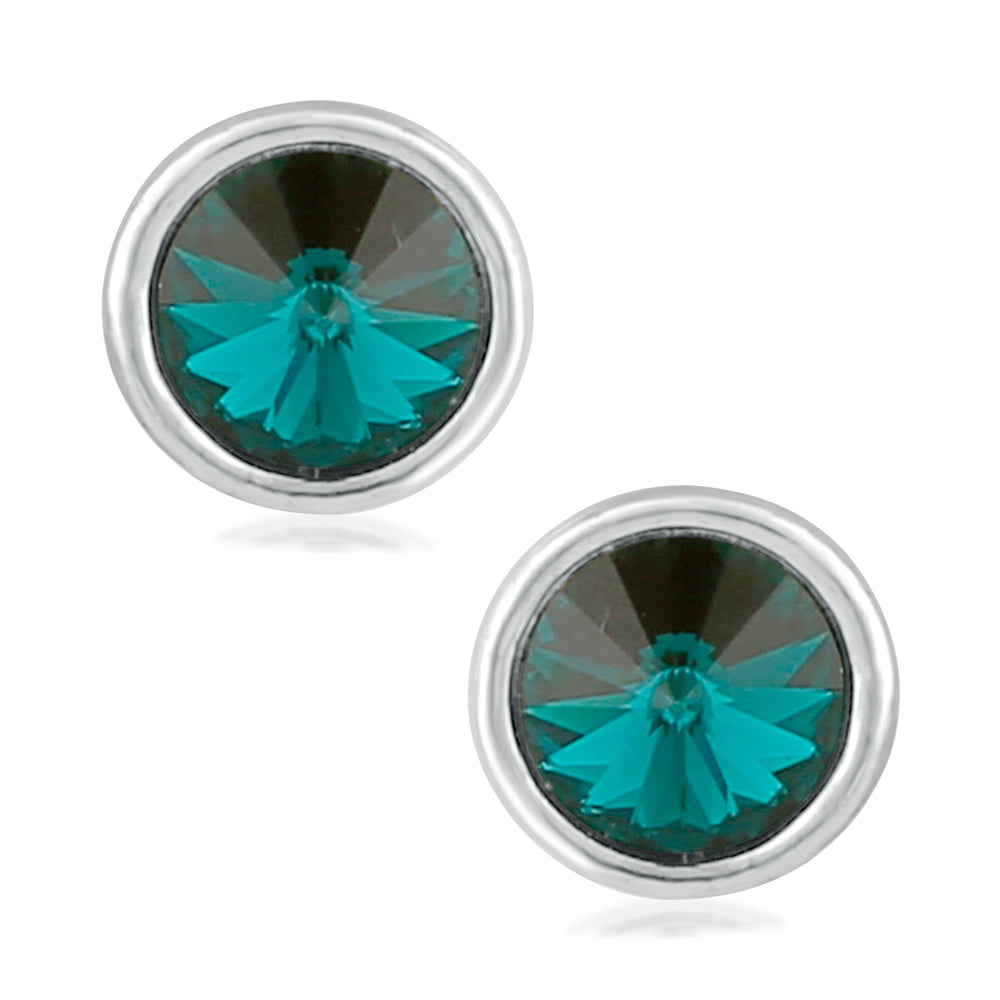 Sparkling Solitaire Cubic Zirconia Earrings