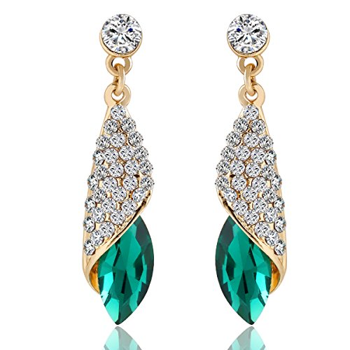 Endearing Drop Earrings with Crystal