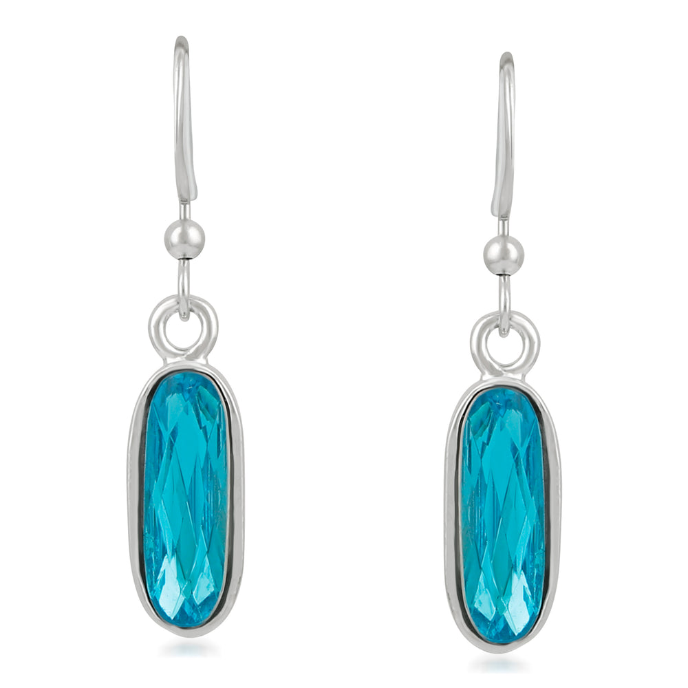 Glamorous Crystal Solitaire Drop Earrings