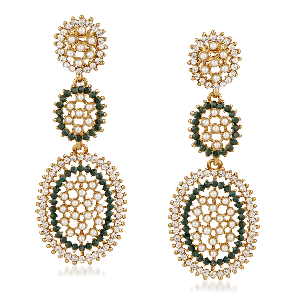 Alluring Crystal Dangler Earrings