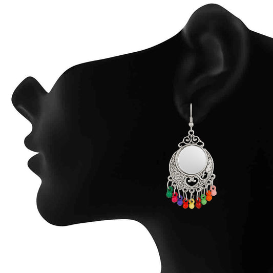 Exclusive multicolour beads Dangler Earrings