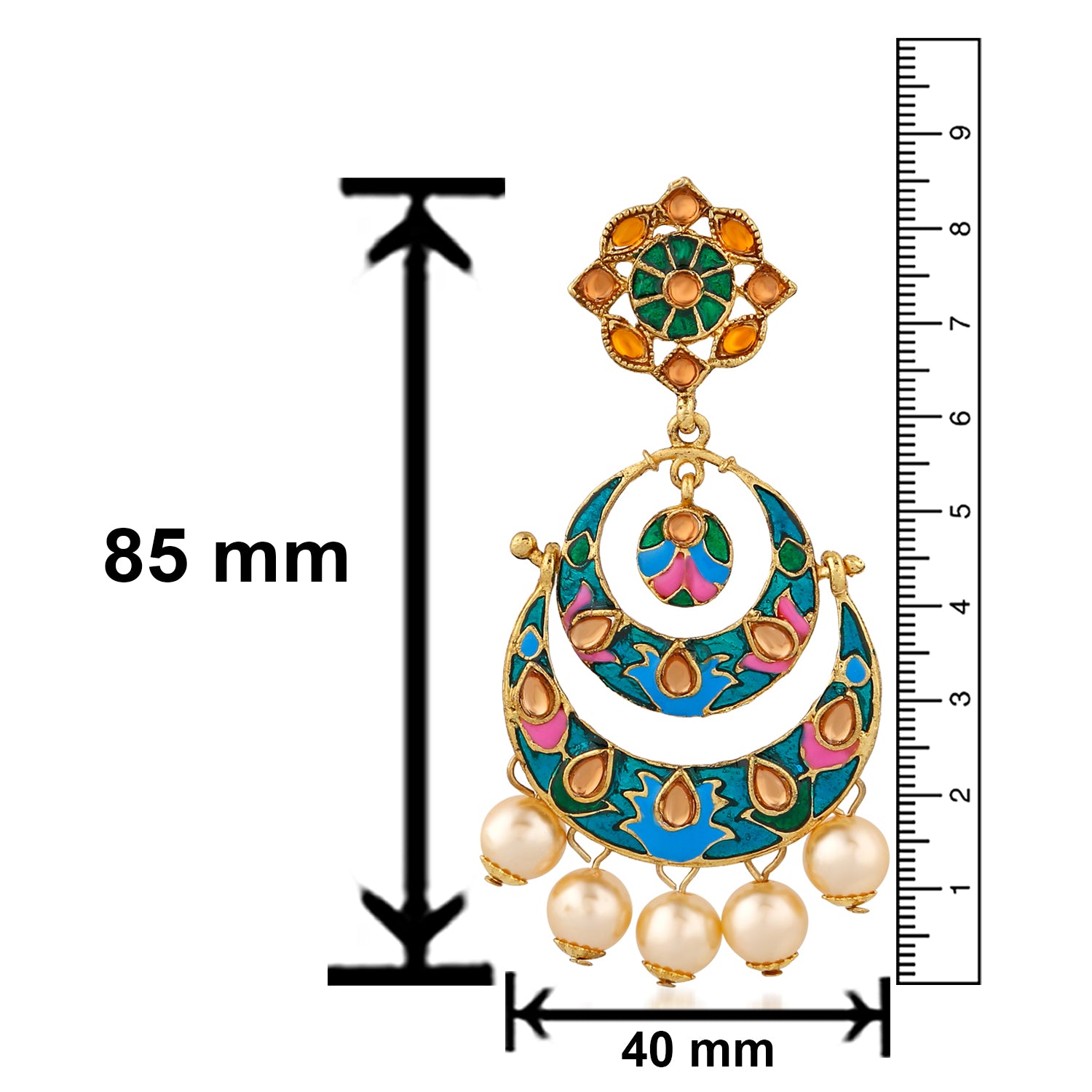Enchanting multicolour Meenakari Earrings