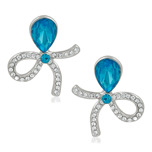 Blue Crystal Designer Earrings