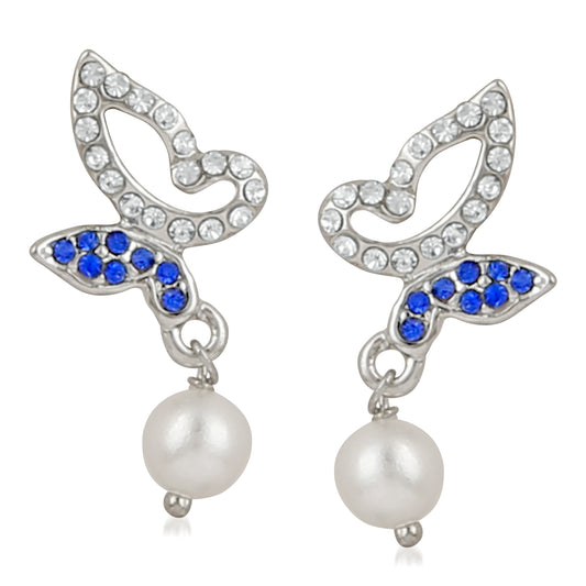 Crystal Butterfly Earrings