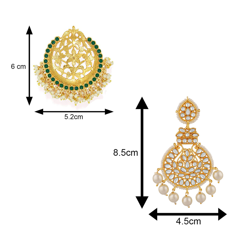 Combo of 2 Pairs of Traditional Dangler Earrings