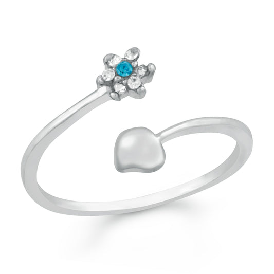 Floral Adjustable Finger Ring