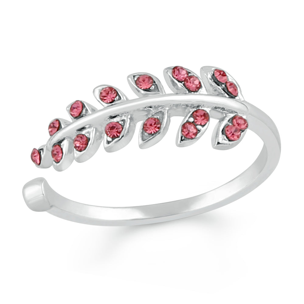 Cute Leafy Adjustable Finger Ring