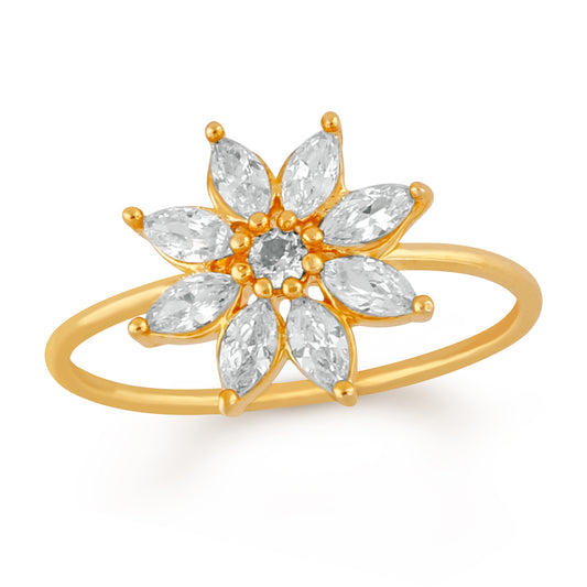 Floral Love Marquise Petals Finger Ring