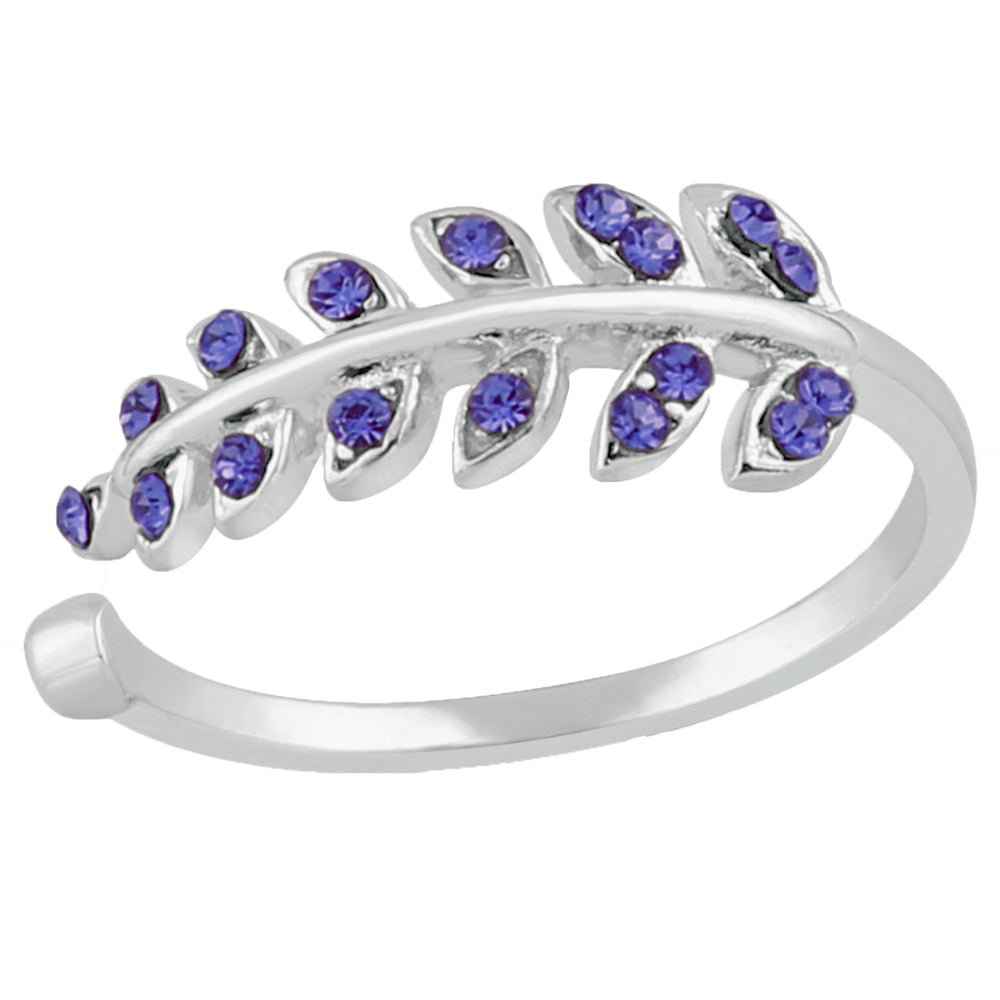 Cute Leafy Adjustable Finger Ring