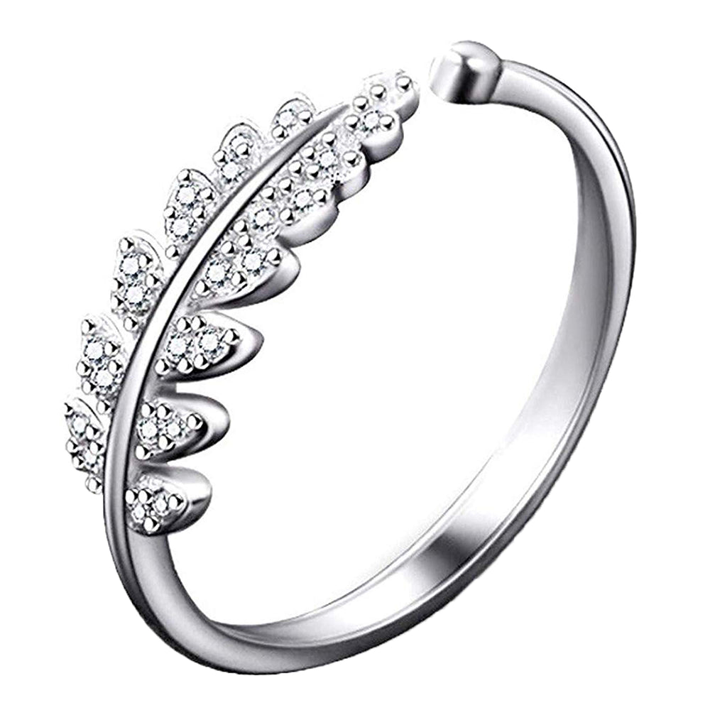 Cute Leafy Adjustable Finger Ring