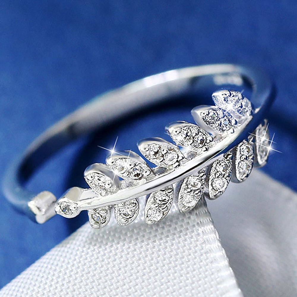 Cute Leafy Adjustable Finger Ring