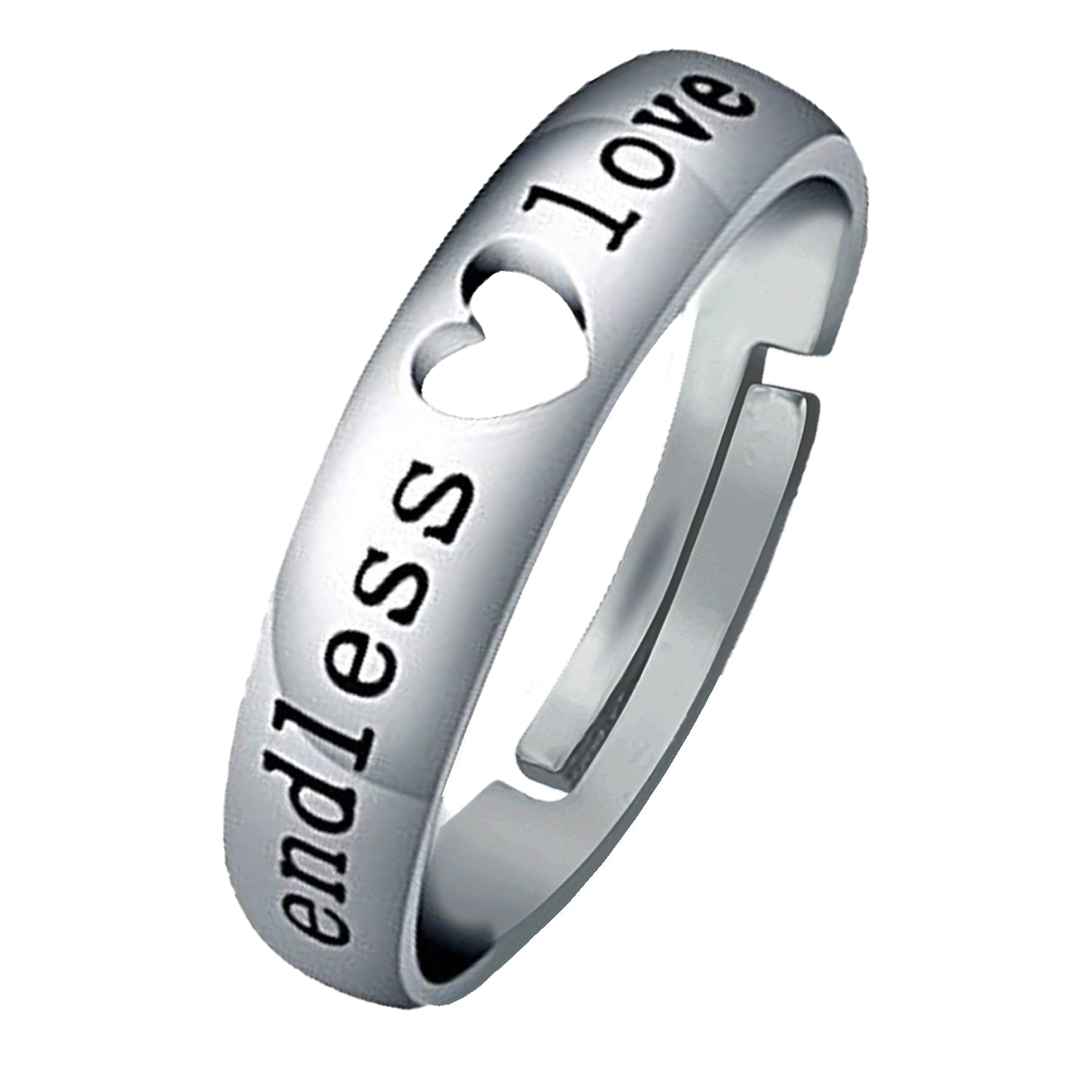 Endless Love' Heart Proposal Adjustable Ring