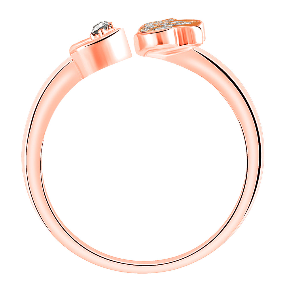 Tripple Heart Adjustable Finger Ring