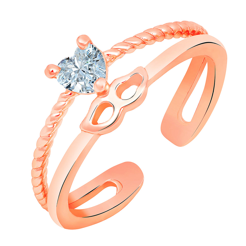 Heart and Eyes Shaped Adjustable Finger Ring