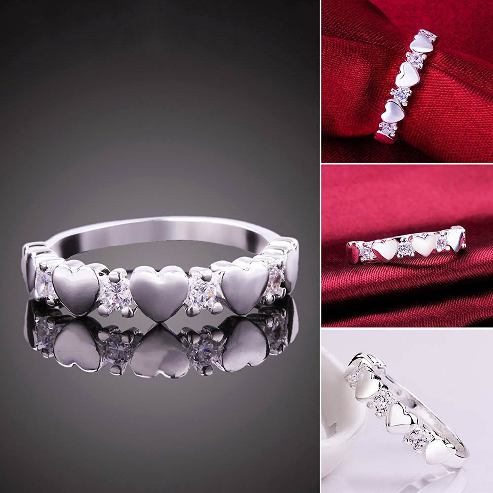 Heart Link Adjustable Finger Ring