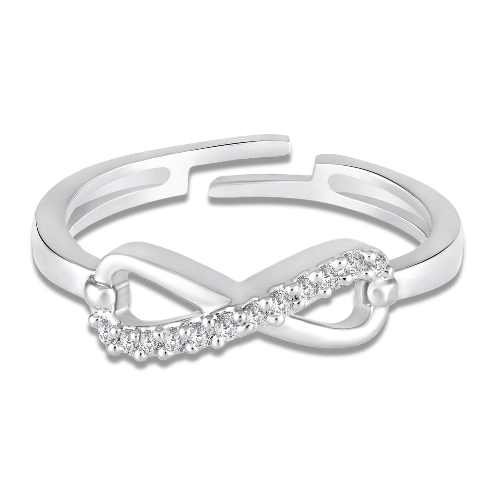 Bow Infinity Adjustable Finger Ring