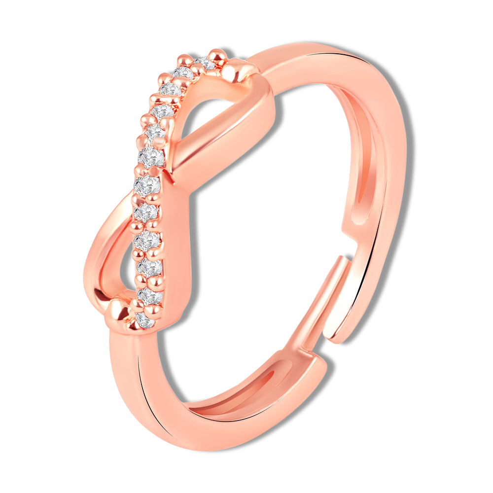 Bow Infinity Adjustable Finger Ring