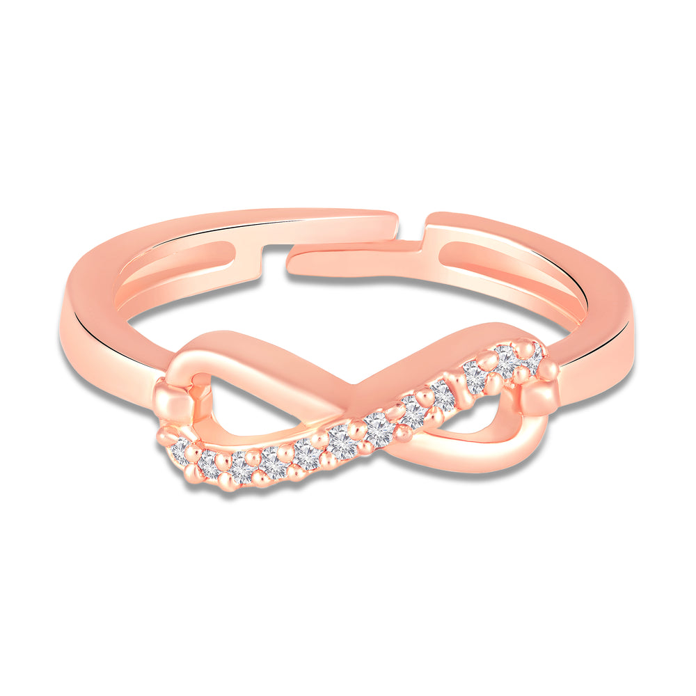Bow Infinity Adjustable Finger Ring