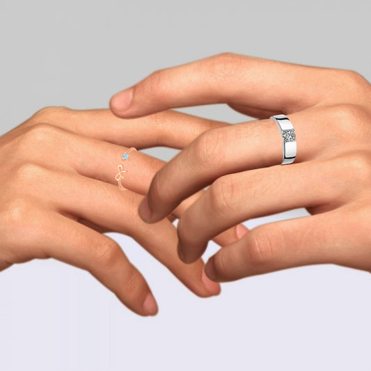 Valentine Gift Proposal Adjustable Couple Ring