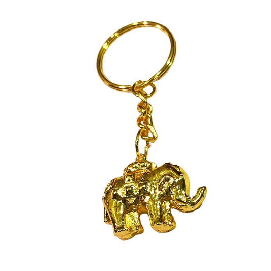 Crown and Baby Elephant Keychain