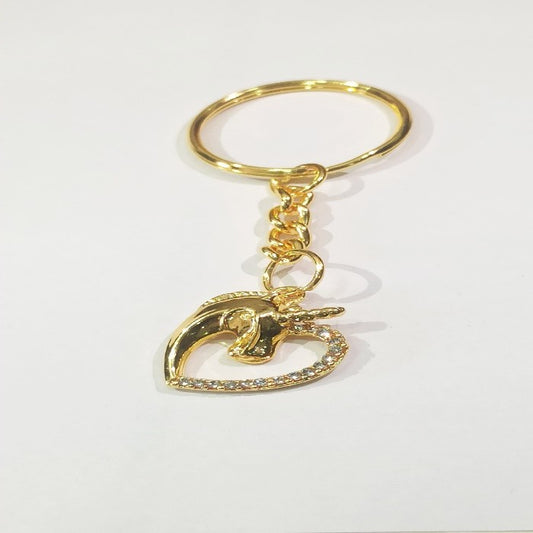 Unicorn Heart Love KeyChains for Women