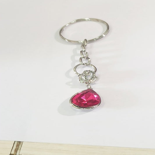 Designer Solitaire Crystal Key Chains for Women