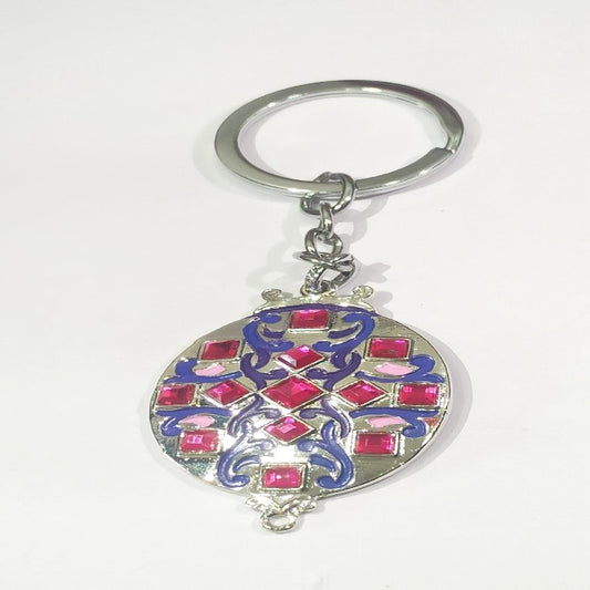 Multicolour Meenakari Crystal Key Chains for Girls and Women