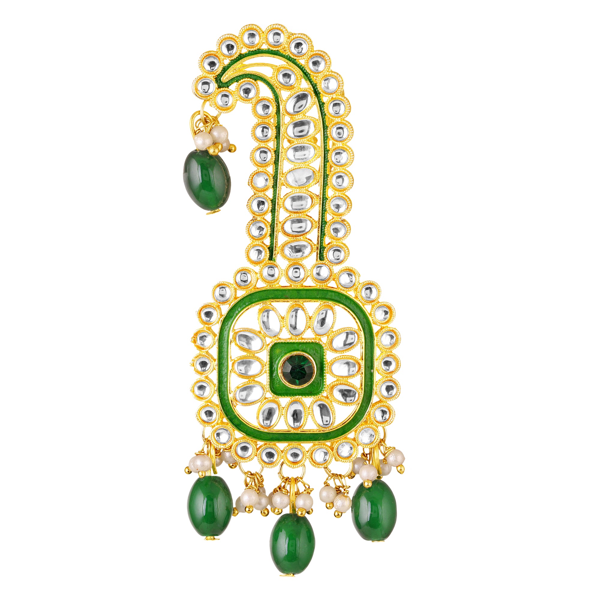 Traditional Wedding Pagdi Brooch Safa Kalangi for Groom