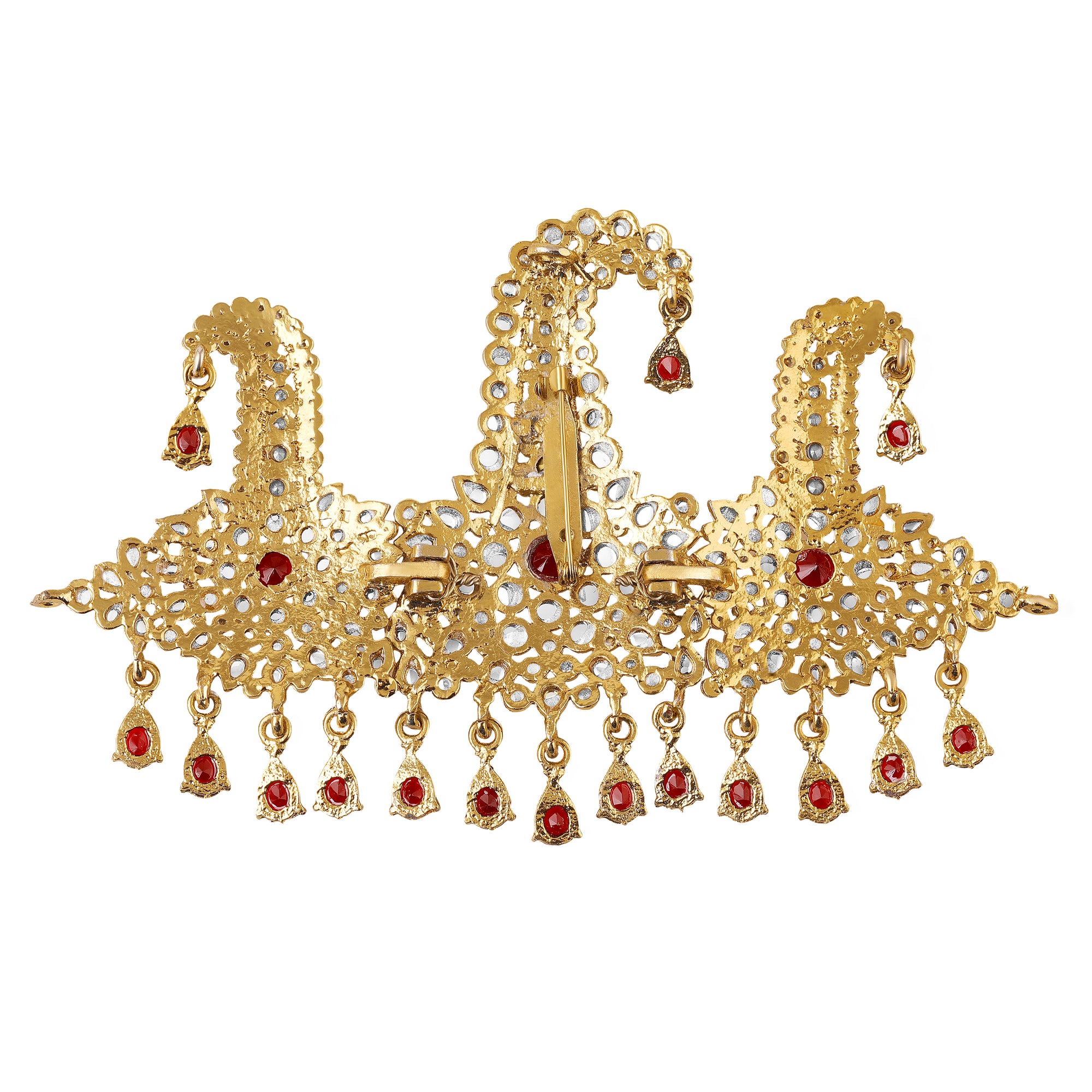 Traditional Wedding Pagdi Brooch Safa Kalangi for Groom