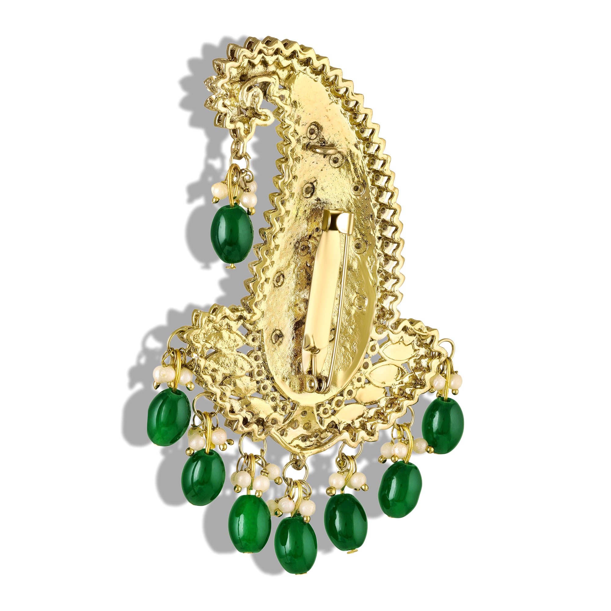 Royal Green Meenakari Enamelled Kalangi