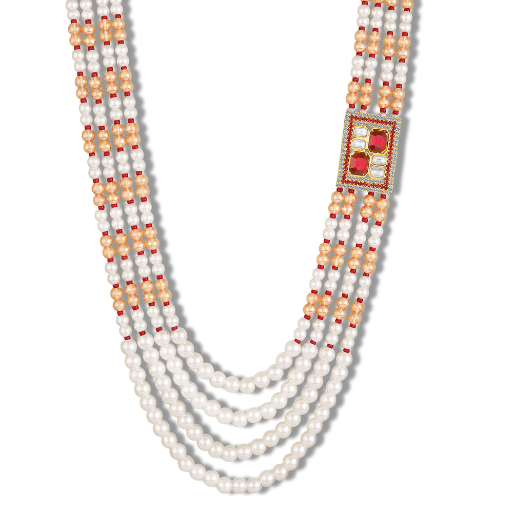 4 Layered Groom / Dulha Moti Mala Haar