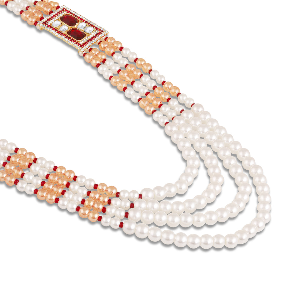 4 Layered Groom / Dulha Moti Mala Haar