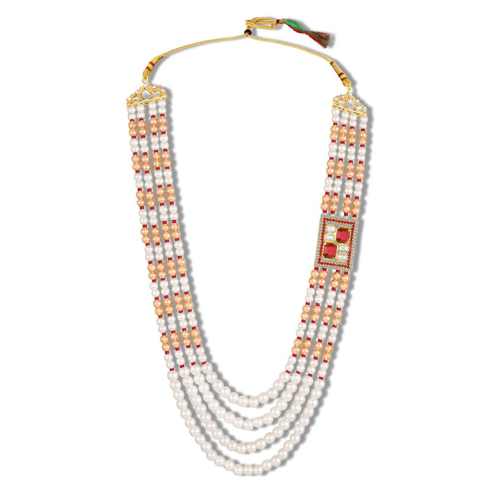 4 Layered Groom / Dulha Moti Mala Haar