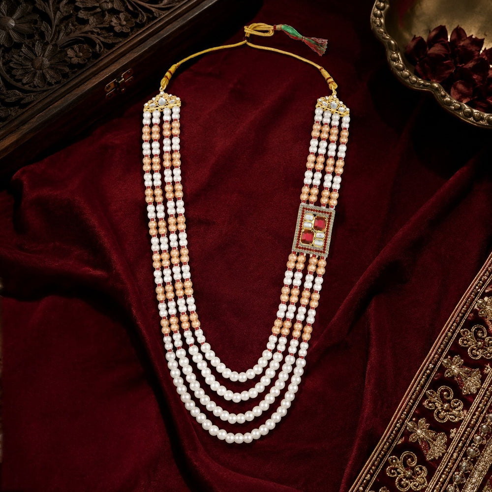 4 Layered Groom / Dulha Moti Mala Haar