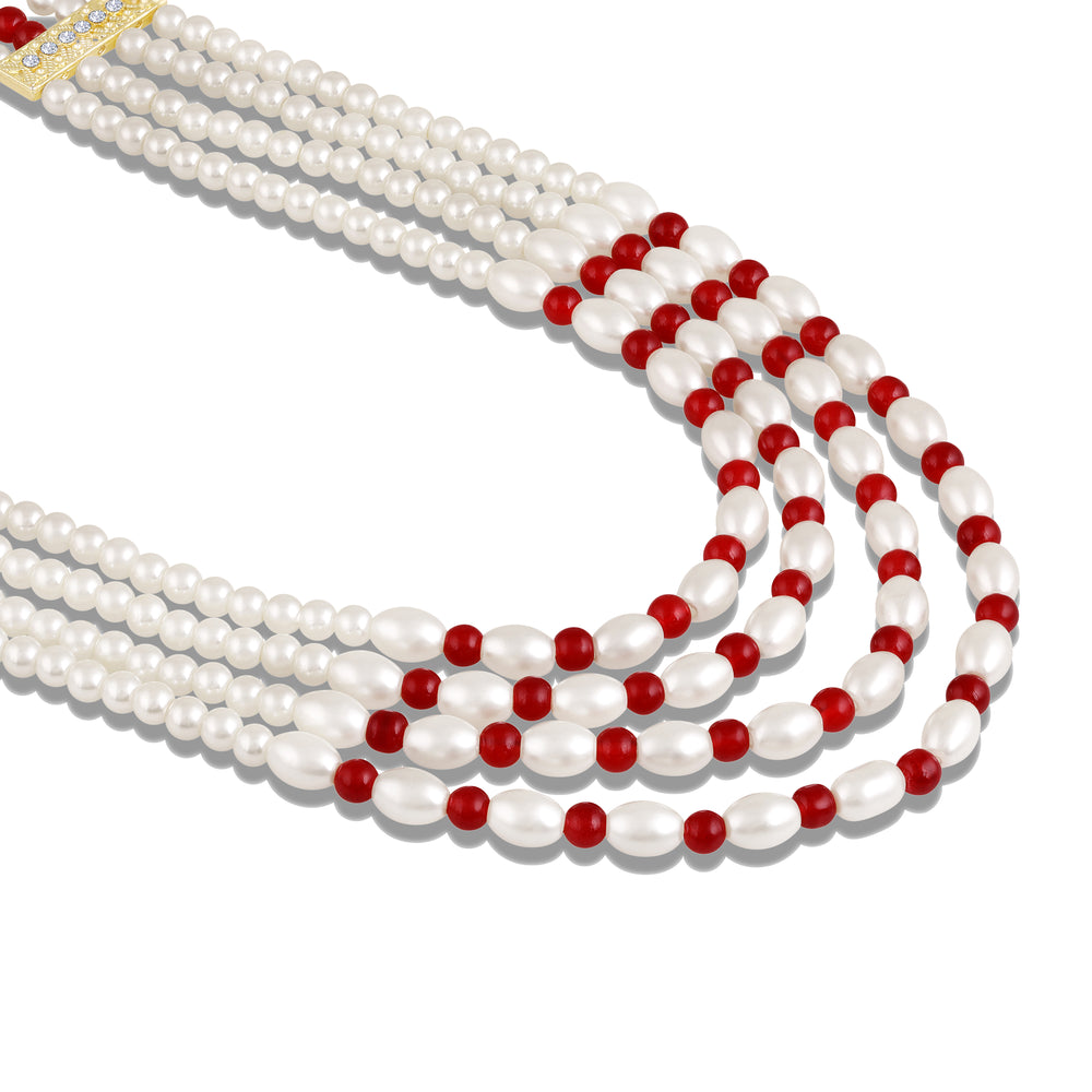 4 Layered Groom / Dulha Moti Mala Haar