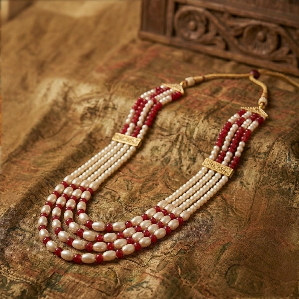 4 Layered Groom / Dulha Moti Mala Haar