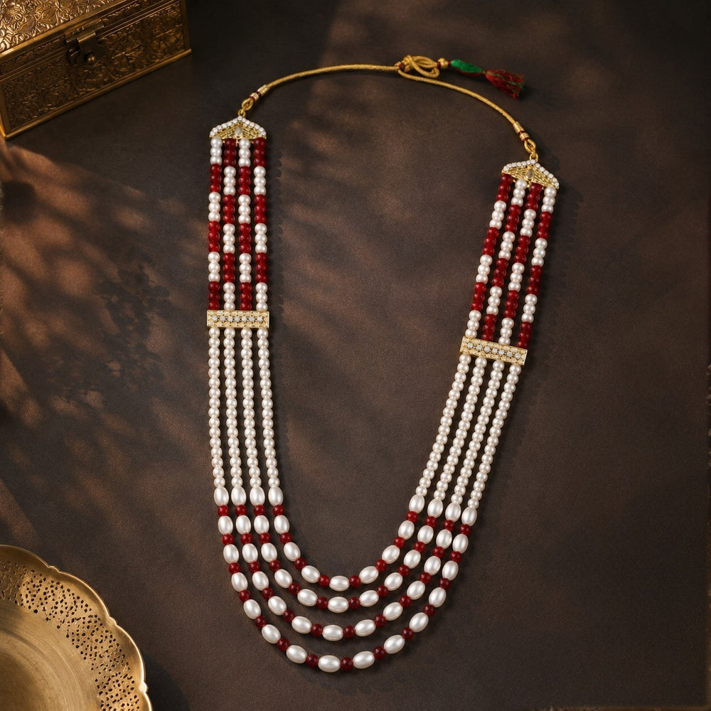 4 Layered Groom / Dulha Moti Mala Haar