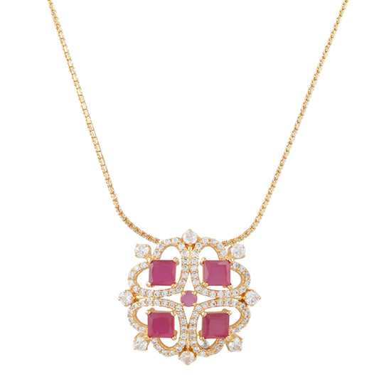 Ruby Love Ethnic Pendant set