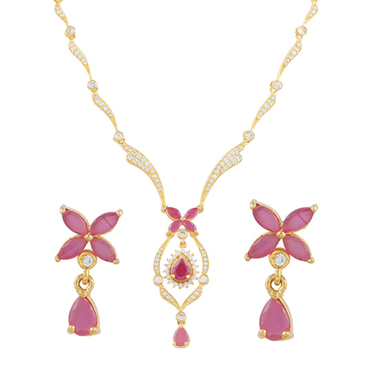 Mesmerising Ruby Designer Necklace set